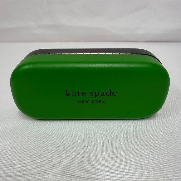 Kate Spade New York Accessories - Kate Spade New York Green and Black Hard Sunglasses Case with Polka Dot Cloth